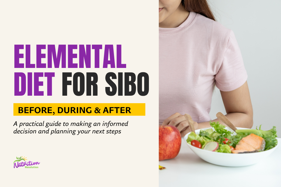 Elemental Diet for SIBO guide covering preparation, treatment, and recovery